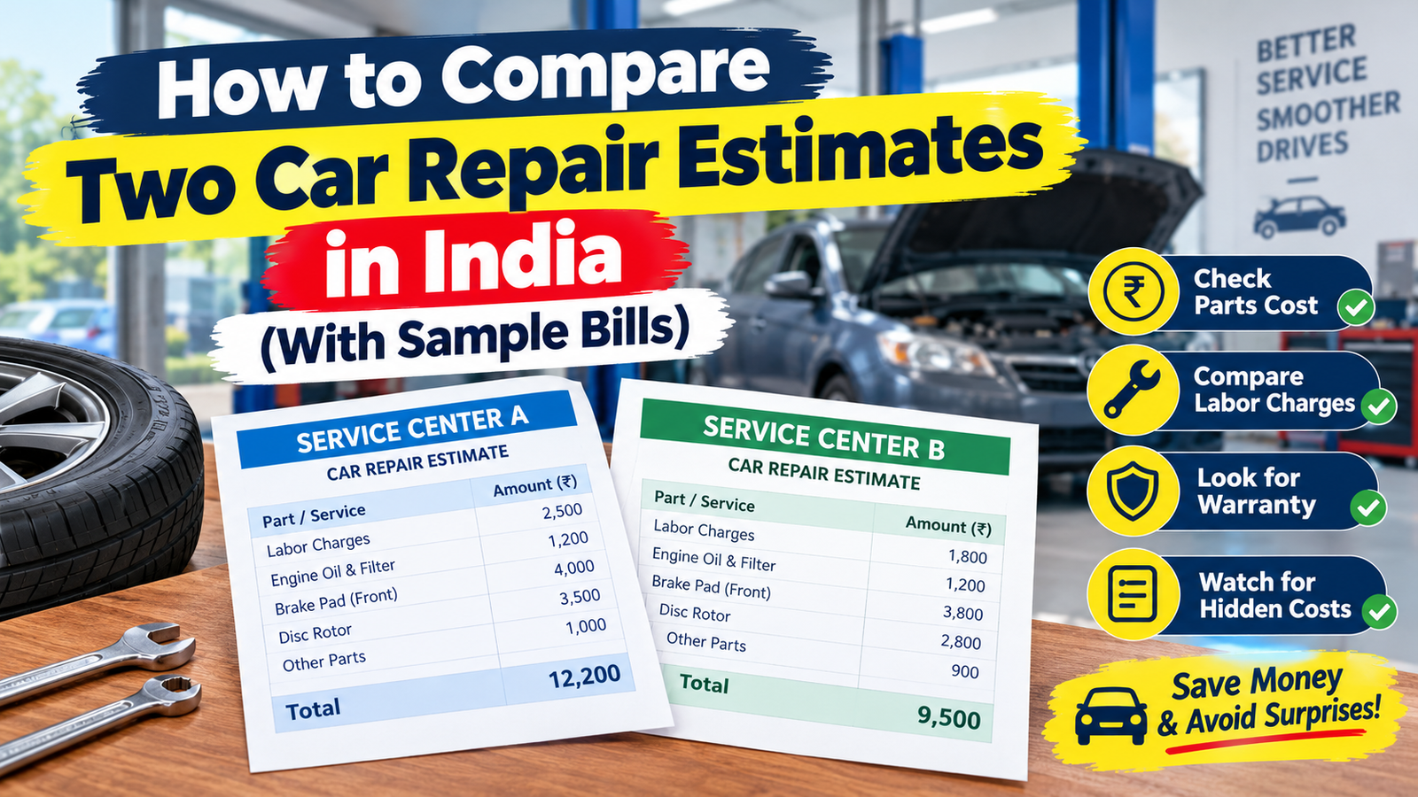 compare car repair quotes