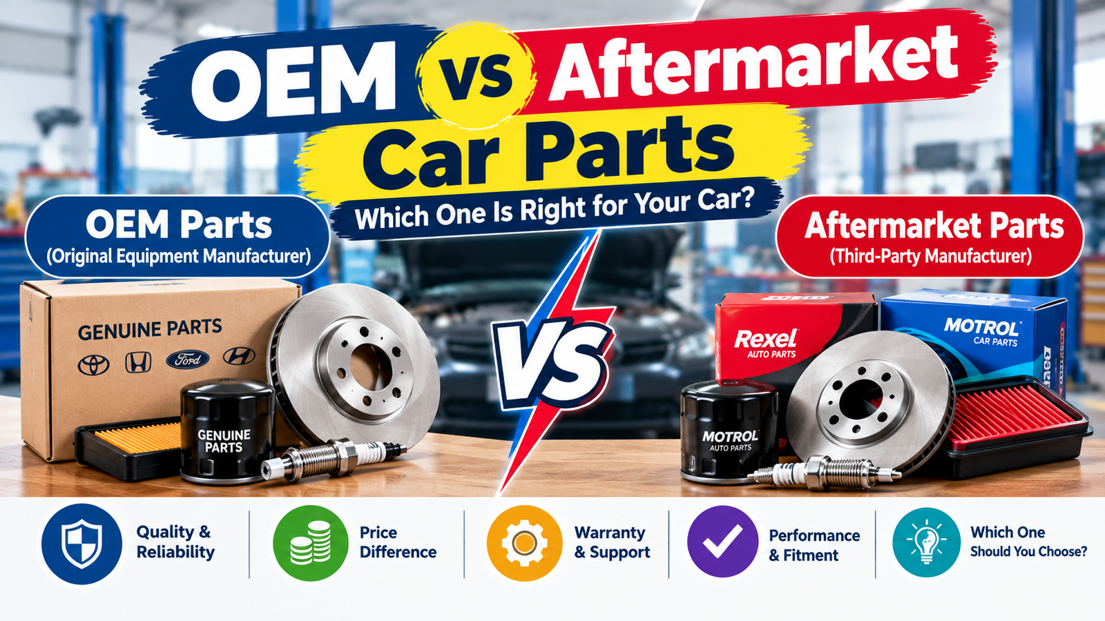 OEM vs aftermarket car parts