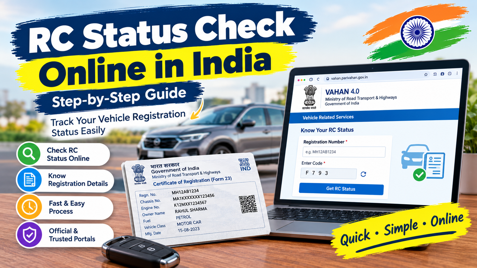 RC Status Check Online in India